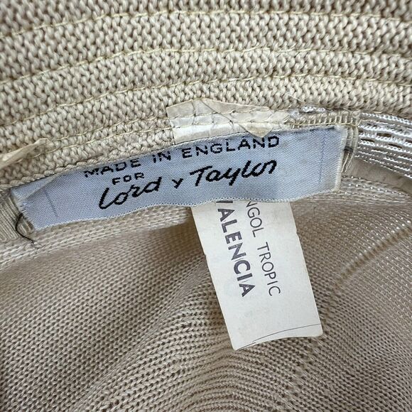 1960’s Vintage Kangol Tan Knit Valencia Crusher Bucket Hat England Mid Century - Picture 8 of 10